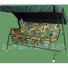 Трехместные садовые качели "ИРИС" с раскладывающейся спинкой в Тюмени