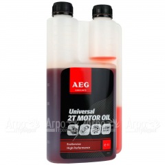 Масло минеральное Universal AEG 2T Motor Motor Oil API TC 1 л для 2-х тактных двигателей в Тюмени