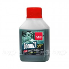 Масло синтетическое AEG Green HP 2T Motor Oil API TC 100 мл для 2-х тактных двигателей в Тюмени