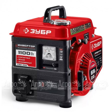 Бензогенератор инверторный Зубр СБИ-1100 1 кВт в Тюмени