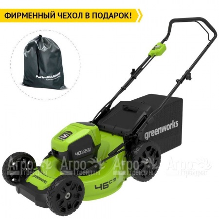 Газонокосилка аккумуляторная GreenWorks GD40LM46HP 4 Ач  в Тюмени