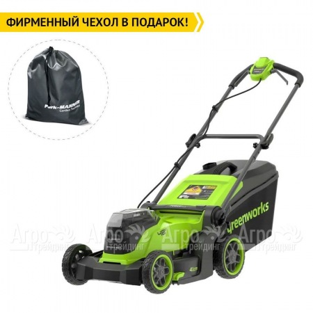 Газонокосилка аккумуляторная GreenWorks GD24X2LM411 (без аккумулятора и зарядного устройства) в Тюмени