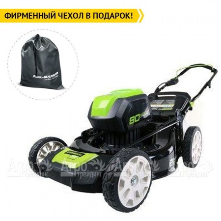 Газонокосилка аккумуляторная GreenWorks GD80LM53 80V DigiPro (без батареи и зарядного устройства) в Тюмени