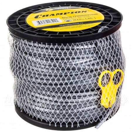 Корд триммерный Champion Platin Saw 4.0мм, 80м (зубчатый)+нож  в Тюмени