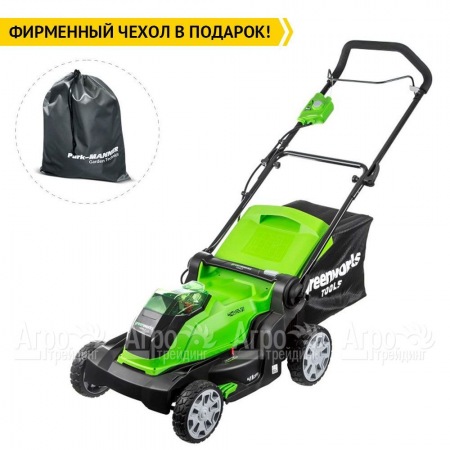 Газонокосилка аккумуляторная GreenWorks G40LM41K4  в Тюмени
