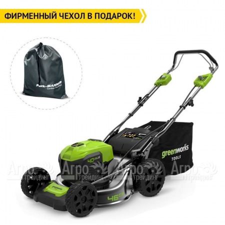 Газонокосилка аккумуляторная GreenWorks GD40LM46SP  в Тюмени