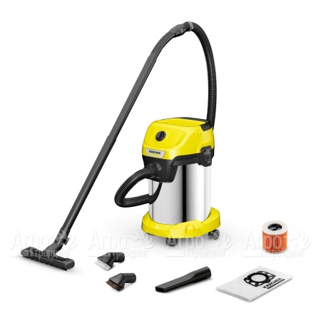 Хозяйственный пылесос Karcher WD 3 S V-19/4/20 SuctionBrushKit в Тюмени