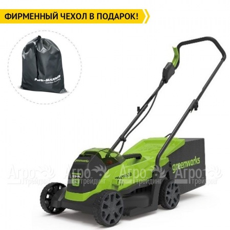 Газонокосилка аккумуляторная GreenWorks GD24LM33K4 в Тюмени