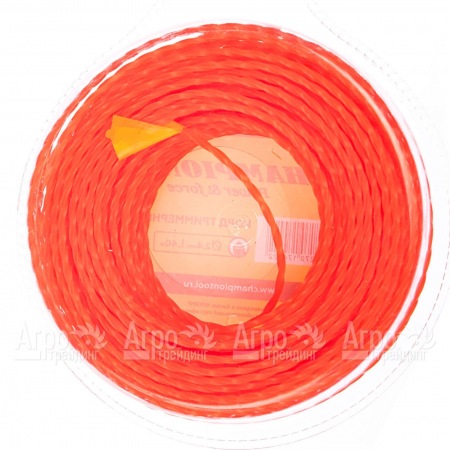 Корд триммерный Champion Twisted Square 3.0мм, 300м (витой квадрат)+нож  в Тюмени