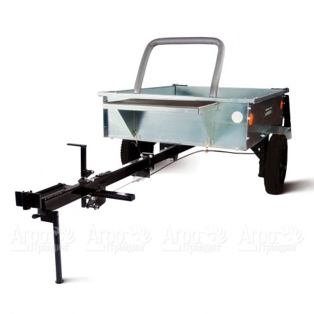 Тележка прицепная ТПМ-350-01 оцинкованная разборная с механизмом опрокидывания для мотоблоков RedVerg в Тюмени