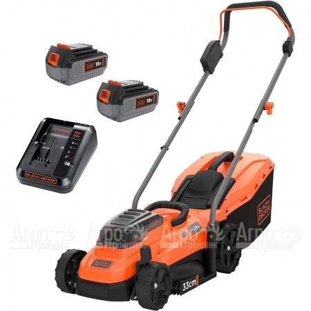 Газонокосилка аккумуляторная Black+Decker BCMW33184L2 в Тюмени