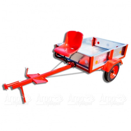 Тележка прицепная ТПМ-350 оцинкованная для мотоблоков RedVerg в Тюмени