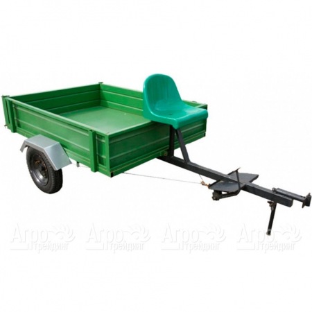 Тележка прицепная ТПМ-350-01 зеленая для мотоблоков RedVerg в Тюмени