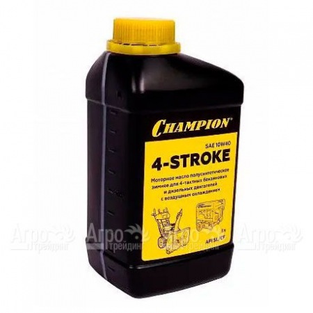 Масло полусинтетическое зимнее Champion SAE 10W40 API SL/CF 1 л для 4-тактных двигателей  в Тюмени