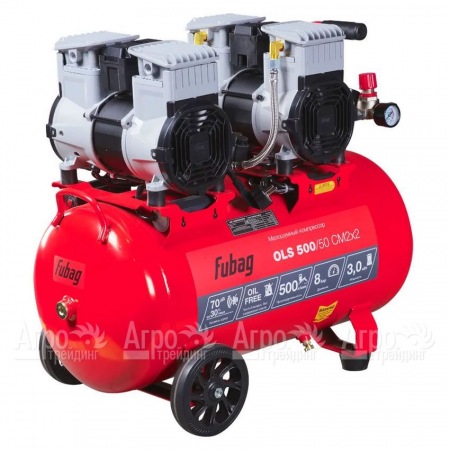 Компрессор безмасляный малошумный Fubag OLS 500/50 CM2х2 в Тюмени