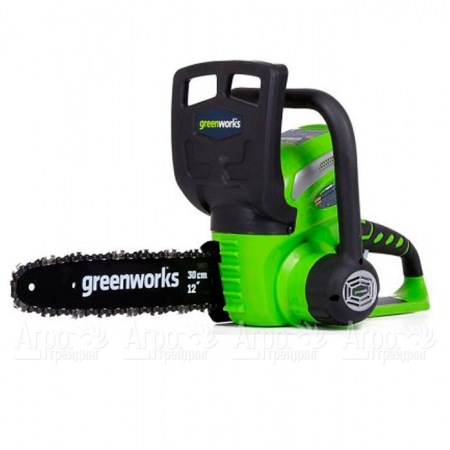 Аккумуляторная пила GreenWorks G40CS30II-12" (без аккумулятора и зарядного устройства) в Тюмени