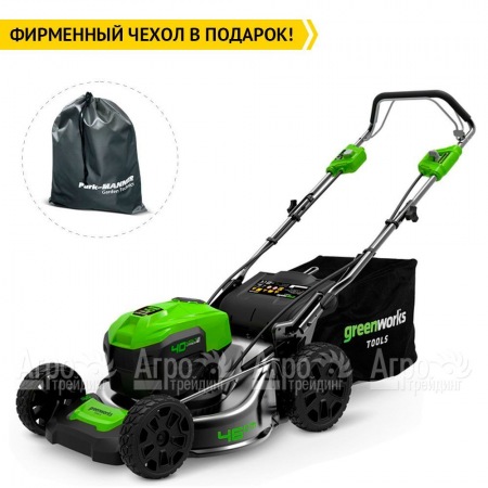 Газонокосилка аккумуляторная GreenWorks GD40LM46SPK6 в Тюмени