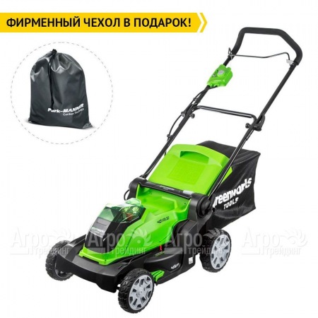 Газонокосилка аккумуляторная GreenWorks G40LM41K6  в Тюмени