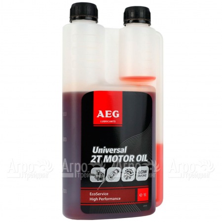 Масло минеральное Universal AEG 2T Motor Motor Oil API TC 1 л для 2-х тактных двигателей в Тюмени