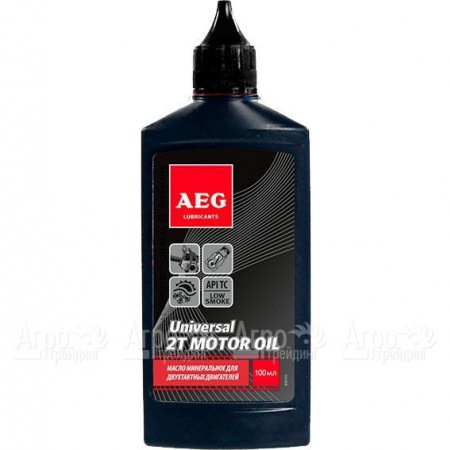 Масло AEG Semi Synthetic 2T Motor Oil API TC п/с 100 мл для 2-х тактных двигателей в Тюмени