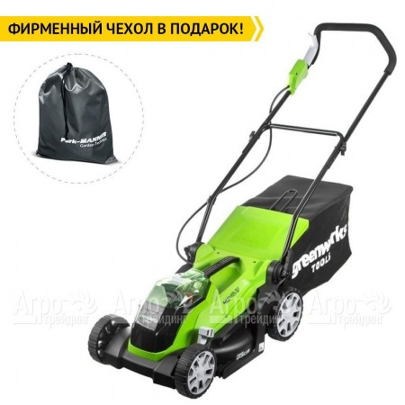 Газонокосилка аккумуляторная GreenWorks G-Max G40LM35K2 40V 35 см в Тюмени