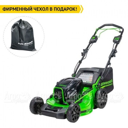 Газонокосилка аккумуляторная GreenWorks GC82HPLM51 (без аккумулятора и зарядного устройства)  в Тюмени