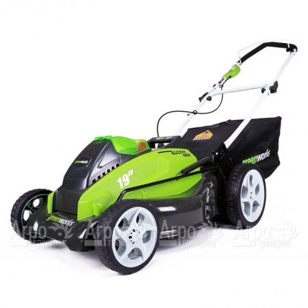 Газонокосилка аккумуляторная GreenWorks G-Max G40LM45 40V 45 см (без батареи и зарядного устройства) в Тюмени