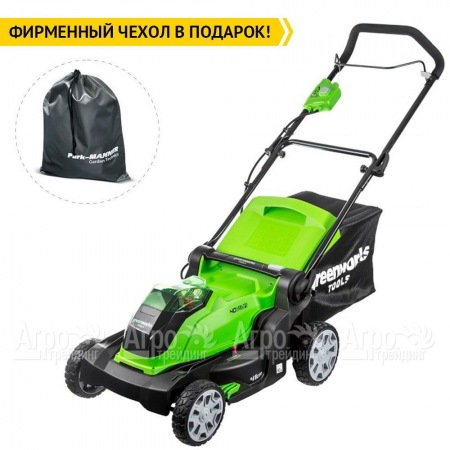 Газонокосилка аккумуляторная GreenWorks G40LM41K3 в Тюмени