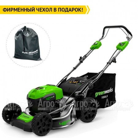 Газонокосилка аккумуляторная GreenWorks GD40LM46SPK4 в Тюмени