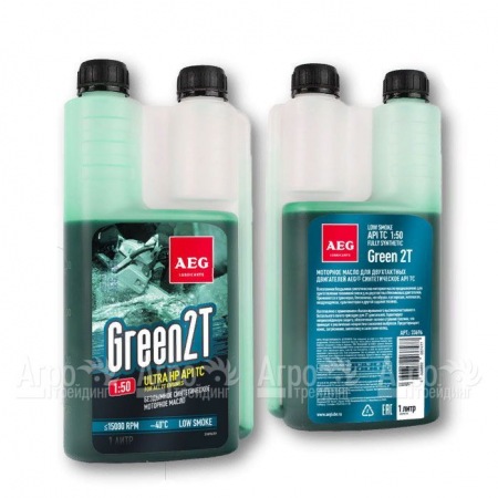 Масло моторное синтетическое AEG Geen HP 2T 1 л для 2-тактных двигателей  в Тюмени