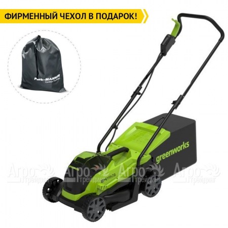 Газонокосилка аккумуляторная GreenWorks GD24LM33K2 в Тюмени