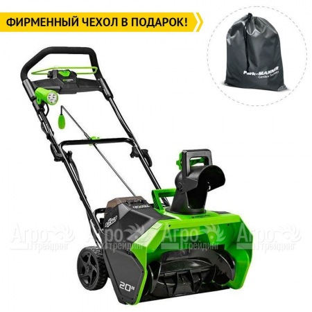 Снегоуборщик аккумуляторный GreenWorks GD40STK5 5 Ач в Тюмени