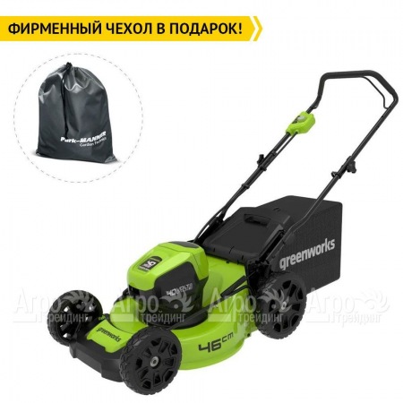 Газонокосилка аккумуляторная GreenWorks GD40LM46HP 6 Ач в Тюмени