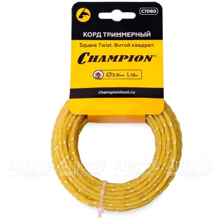 Корд триммерный Champion Square Twist 3.0мм, 15м (витой квадрат) в Тюмени