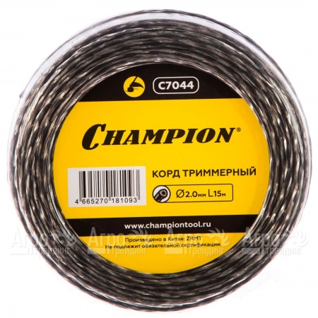 Корд триммерный Champion Tri-twist 2.0мм, 15м (витой треугольник)  в Тюмени