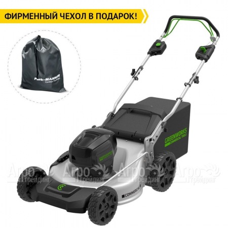 Газонокосилка аккумуляторная GreenWorks GC82LM51SP (без батареи и зарядного устройства) в Тюмени