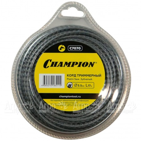 Корд триммерный Champion Platin Saw 3.5м, 17м (зубчатый)  в Тюмени