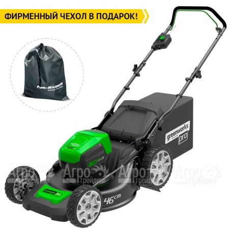 Газонокосилка аккумуляторная GreenWorks GD80LM46K4  в Тюмени